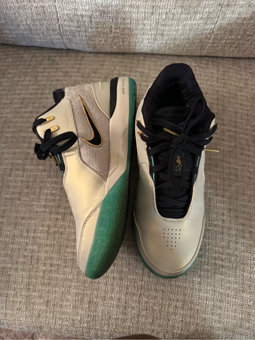 Nike LeBron NXXT, Light Orewood Brown/Washed Teal, Black, Gold Basketball Shoes